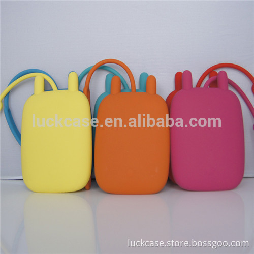 2017 Amazon Hot-selling Lovely Rabbit Head Shaped Silicone Key Packet / Bag / Wallet